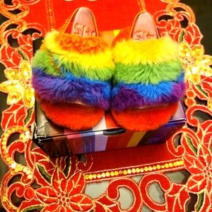 UGG Fluff Yeah cali collage toddler slipper